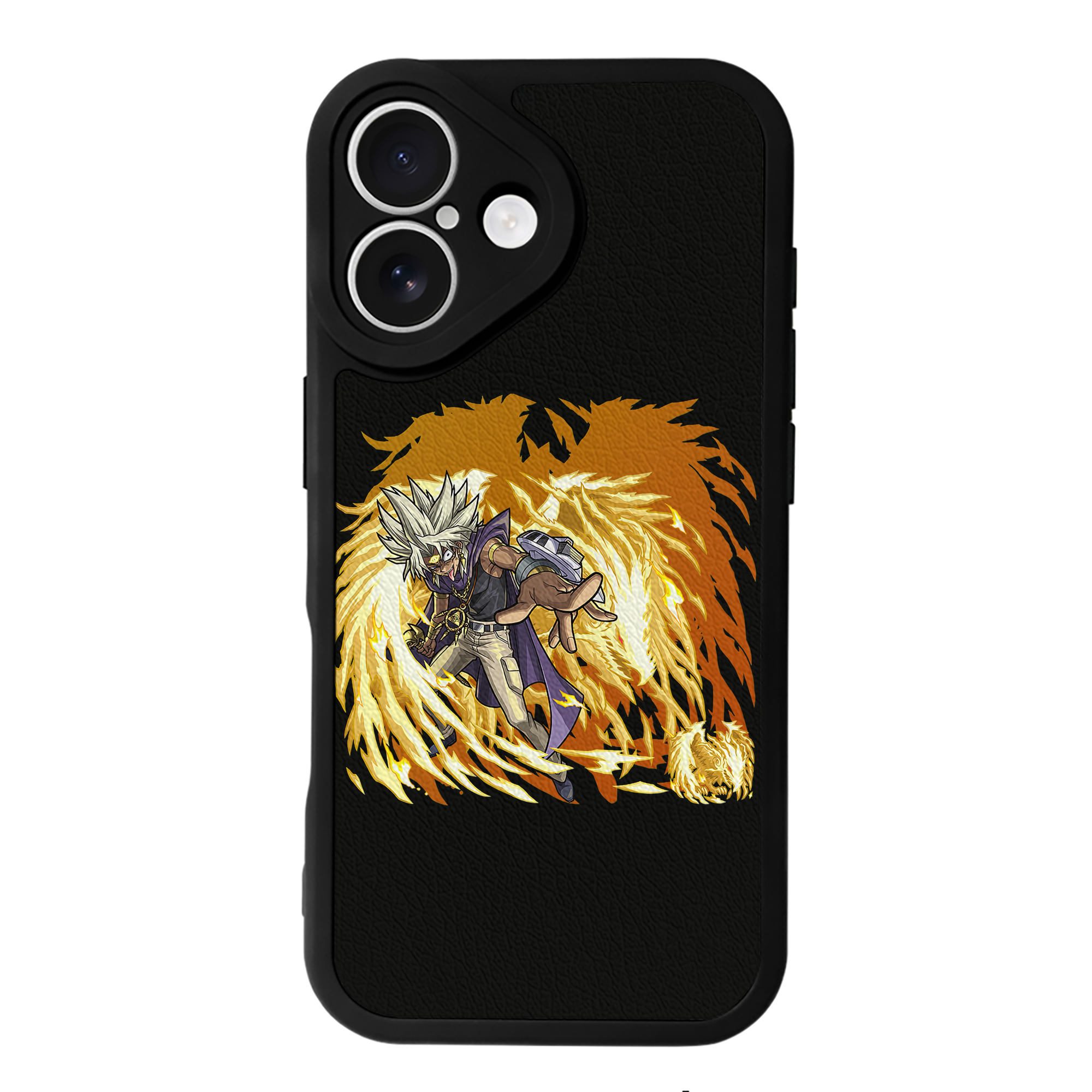 （画像用） 遊☆戯☆王 Yu-Gi-Oh! 【iPhone 16シリーズ対応】シリコンスマホケース（レザー調） 材質：シリコン
